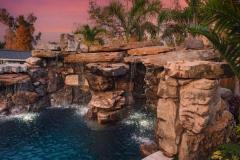Signature Series Insane Pool at Night