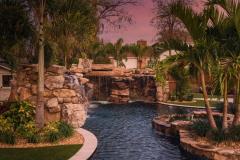 Signature Series Insane Pool at Night