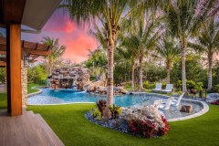 luxury-pool-with-grotto-slide