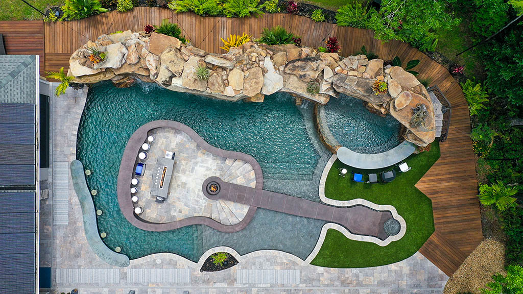 Guitar Pool Designed By Lucas Lagoons